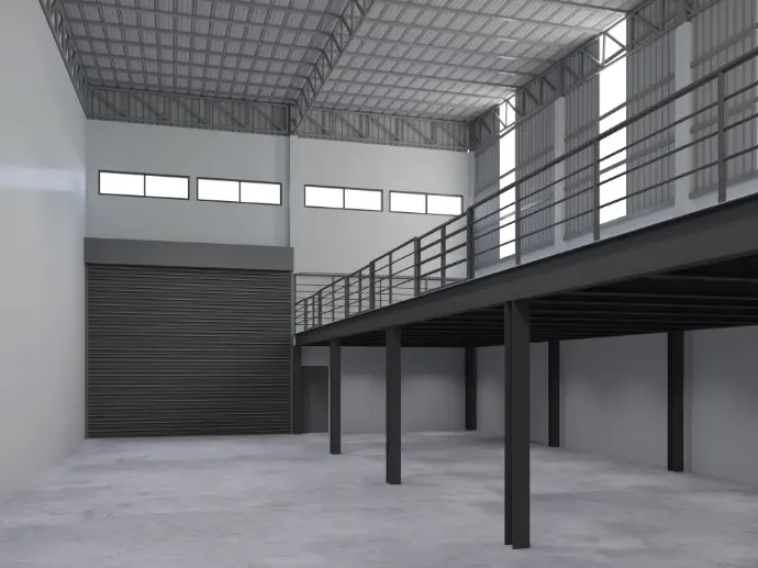 Mezzanines industrielles de stockage