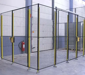 Cloisons grillagées industrielles sécurisées